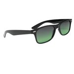 Black Gradient Sunglasses - Green