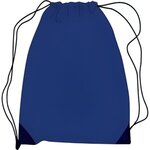Custom Printed Drawstring Bag Polyester - Navy Blue