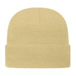 Embroidered In Stock Knit Cap With Cuff - Vegas Gold