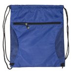Mesh Accent Drawstring Backpack - Reflex Blue