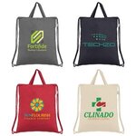 Palma - Recycled 5 oz. Cotton Drawstring Bag - Full Color -  