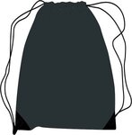 Polyester Drawstring Bag - Black