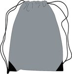 Polyester Drawstring Bag - Gray