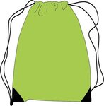 Polyester Drawstring Bag - Lime Green