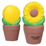 Promotional Stress Reliever Sunflower In Pot -  