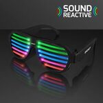 Buy Custom Printed Rechargeable Sound Reactive LED Rave Glasses