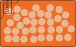 Rectangle Credit Card Mints - Translucent Orange