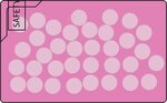 Rectangle Credit Card Mints - Translucent Pink