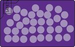 Rectangle Credit Card Mints - Translucent Purple