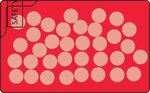Rectangle Credit Card Mints - Translucent Red