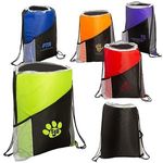 Sprint Angled Drawstring Sports Pack with Pockets -  