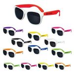 White Frame Classic Sunglasses -  