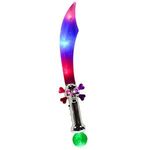 23" Pirate Sword with Flashing Color LED Lights -  