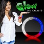 8" Triple Color Superior Light Up Glow Bracelet -  