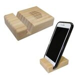 Buy Printed Bamboo Block Phone Stand
