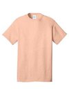 Custom Imprinted T-shirt - 100% Cotton - Heather Dusty Peach