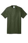 Custom Imprinted T-shirt - 100% Cotton - Olive Drab Green Heather