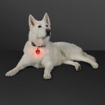Custom Printed Blinking Heart Dog Light and Keychain -  