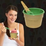 Ice Cream Bowl and Spoon Set - Lt. Green