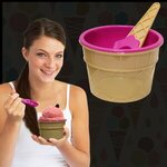 Ice Cream Bowl and Spoon Set - Lt. Pink