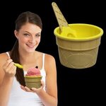 Ice Cream Bowl and Spoon Set - Lt. Yellow