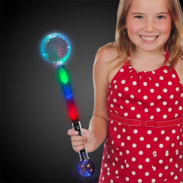 Main Product Image for Jumbo Light Up Circle Wand with Prism Ball