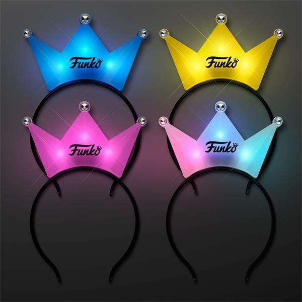Main Product Image for Custom Printed LED Crown Tiara Headbands
