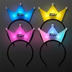 LED Crown Tiara Headbands, Princess Party Favors - Blue