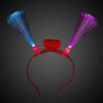 LED Fiber Optic Headbands - Assorted Colors -  