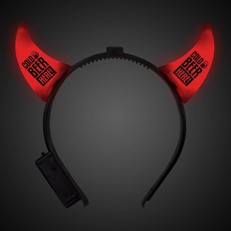 Main Product Image for Light Up Red Devil Horn Headboppers