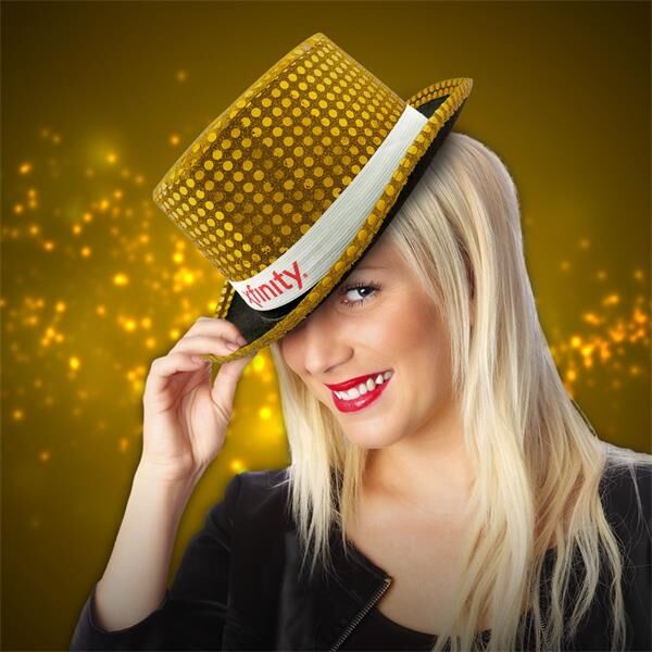 Main Product Image for Sequin Top Hat-Imprintable Bands Available