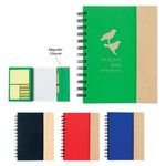 Spiral Notebook with Sticky Notes and Flags -  