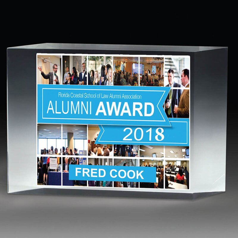 Main Product Image for 1 1/4" Thick Freestanding Acrylic Award - Full Color