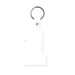 #1 Flexible Key Tag - White