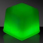 1" Green Glowing Ice Cubes - Green