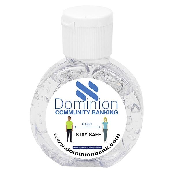 Main Product Image for 1 Oz Antibacterial Gel Sanitizer, Round | Cirpal 