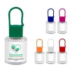 1 Oz. Hand Sanitizer With Carabiner Cap - Orange