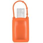 1 oz. Silicone Travel Sleeve Keychain Holder with Hand Sanitizer