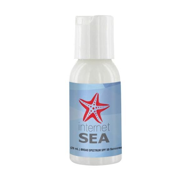 Main Product Image for 1 oz SPF 50 Sunscreen in Clear Round Bottle