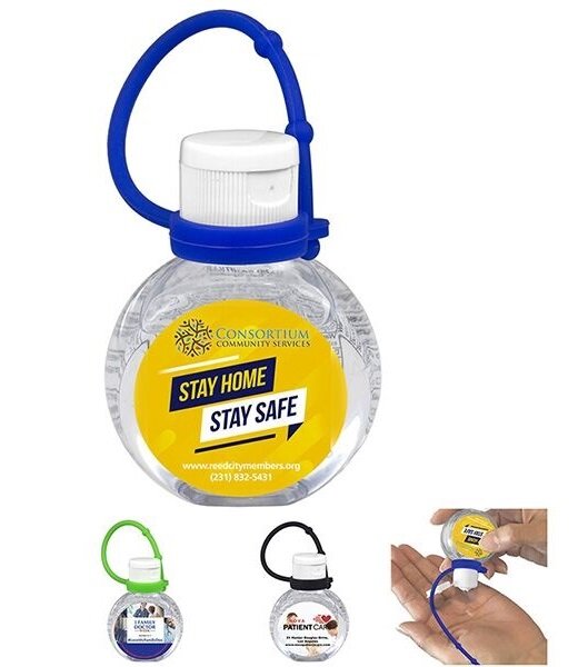 Main Product Image for 1 oz.Hand Sanitizer Antibacterial Gel with Adjustable Strap