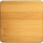 1 Pack Square Bamboo Coaster - Brown