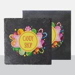 Buy Imprinted 1 Pack Square Slate Coaster