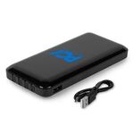 10,000mAh Power Bank with Built-In Charge Cables -  