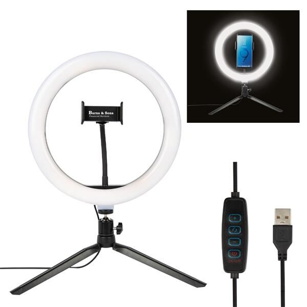 Main Product Image for 10" LED Ring Light With Phone Holder