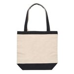 10 oz Cotton Canvas Boat Tote - Black