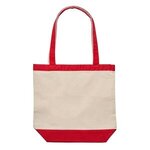 10 oz Cotton Canvas Boat Tote - Red