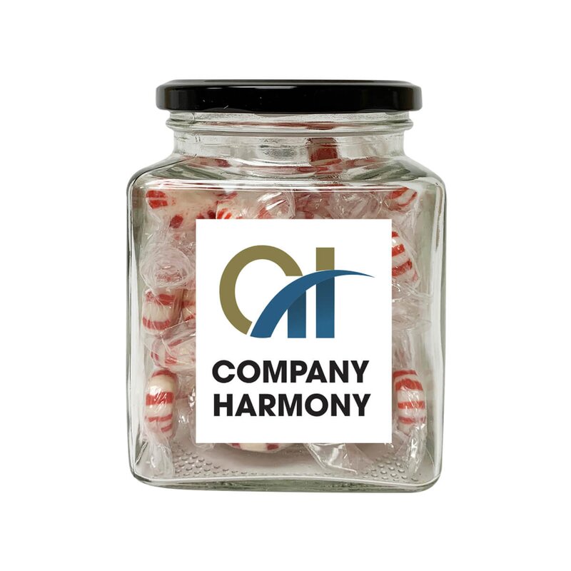 Main Product Image for 10 oz. Glass Container with Starlite Mints
