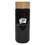 10 Oz. Lexington Stoneware Mug With Bamboo Lid