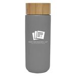 10 Oz. Lexington Stoneware Mug With Bamboo Lid