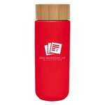 10 Oz. Lexington Stoneware Mug With Bamboo Lid